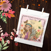 Whimsical Herfst Woodland Fairy Baby shower Bedankzakje