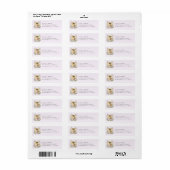 Whimsical herten babyshower retouradreslabels etiket (Full Sheet)