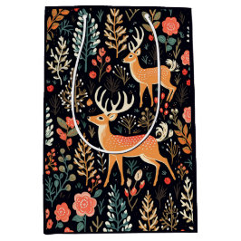 Whimsical Herten Gift Bag - Medium Medium Cadeauzakje