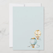 Whimsical Hete Luchtballon Baby shower Invitation Kaart (Achterkant)