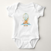 Whimsical Hete Luchtballon Schattige Baby Dieren J Romper (Voorkant)