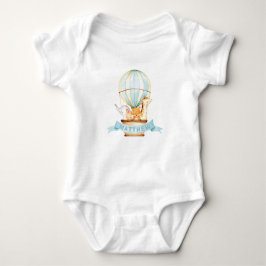 Whimsical Hete Luchtballon Schattige Baby Dieren J Romper