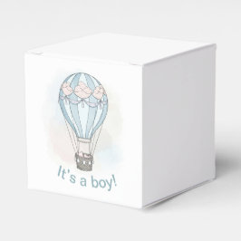 Whimsical heteluchtballon baby shower gunstbox bedankdoosjes