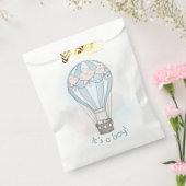 Whimsical heteluchtballon baby shower voorkeurstas bedankzakje (Gezegeld)