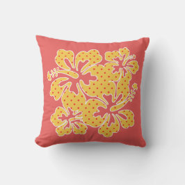 Whimsical Hibiscus Tropisch Buitenkussen
