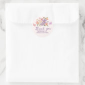 Whimsical hij geeft me vlinders bruidsfeest ronde sticker (Tas)