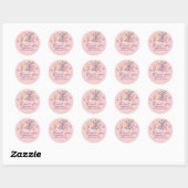 Whimsical hij geeft me vlinders bruiloft Feest Ronde Sticker (Vel)