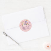Whimsical hij geeft me vlinders bruiloft Feest Ronde Sticker (Envelop)