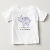 Whimsical Hippopotamus - Waterverf Print (Voorkant)