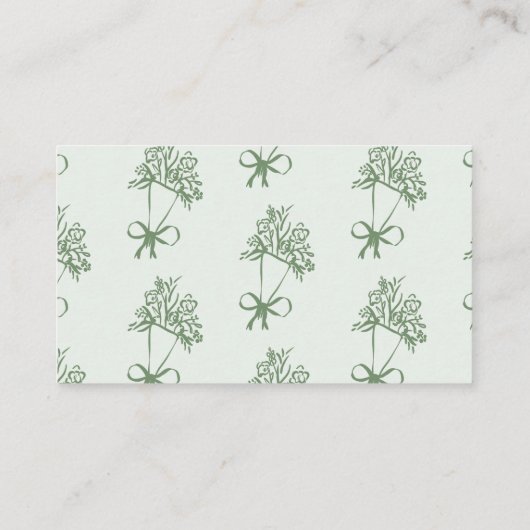 Whimsical Hoeveel kussen Sage groen Informatiekaartje (Achterkant)