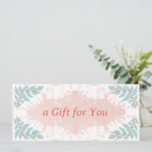 Whimsical Holiday Cadeaubon (Staand voorkant)