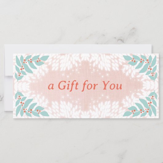 Whimsical Holiday Cadeaubon (Voorkant)