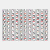 Whimsical Holiday Cat Trio Inpakpapier Vel (Voorkant 2)