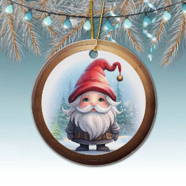 Whimsical Holiday Character Decoration two-sided🎄 Keramisch Ornament
