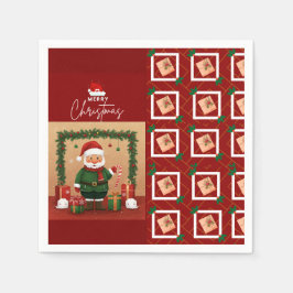 Whimsical Holiday Cheer Napkin Servet