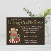 Whimsical Holiday Cookie Swap-uitnodigingen Kaart (Staand voorkant)