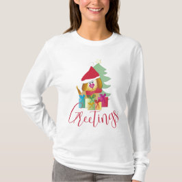 Whimsical Holiday Design T-shirt