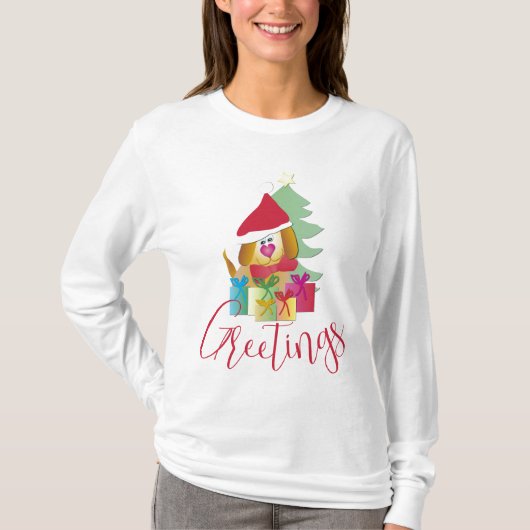 Whimsical Holiday Design T-shirt (Voorkant)
