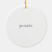 Whimsical Holiday Ferret Keramisch Ornament (Achterkant)