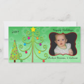 Whimsical Holiday Gepersonaliseerd fotokaart Feestdagenkaart (Voorkant)