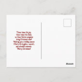 Whimsical Holiday Pinguin Trio Briefkaart (Achterkant)