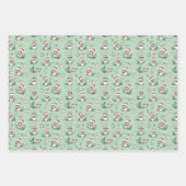 Whimsical Holiday Raccoon Wrapping Paper (Voorkant)