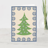 Whimsical Holiday Tree Card Bedankkaart (Voorkant)