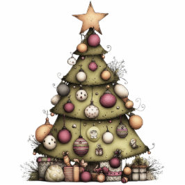 Whimsical Holiday Tree Staand Fotobeeldje