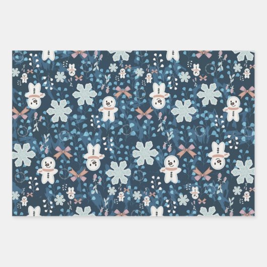 Whimsical Holiday Wrapping Paper Flat Sheet (Voorkant 2)