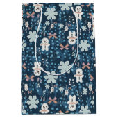 Whimsical Holiday Wrapping Paper Flat Sheet Medium Cadeauzakje (Voorkant)