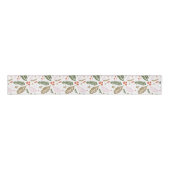 Whimsical Holly Berry Colorful Kerstfeestdag Grosgrain Lint (Voorkant)