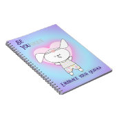 Whimsical hond dagelijkse bevestiging notitieboek (Rechterzijde)