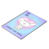 Whimsical hond dagelijkse bevestiging notitieboek (Linkerzijde)