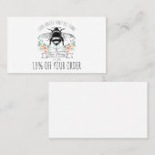 Whimsical Honey Bee Apiary Boerderij imker Kortingskaartje (Voorkant / Achterkant)