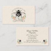 Whimsical Honey Bee Apiary Boerderij imker Visitekaartje (Voorkant / Achterkant)