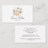 Whimsical Honey Jar BeeBeeekeeper Apiary Visitekaartje (Voorkant / Achterkant)