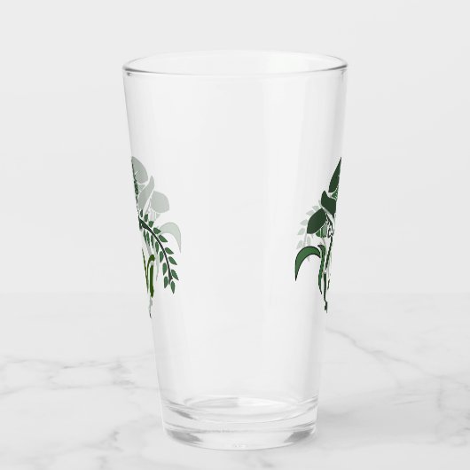 Whimsical Hooded Grasshopper Monogram Glas (Links)