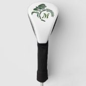 Whimsical Hooded Grasshopper Monogram Golfheadcover (Voorkant)
