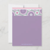 Whimsical Hoops Birthday Party Invitation Kaart (Achterkant)