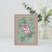 WHIMSICAL HOOTS N' HEARTS CUPID OWL VALENTIJN FEESTDAGENKAART (Staand voorkant)