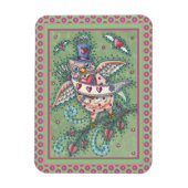 WHIMSICAL HOOTS N' HEARTS CUPID OWL VALENTIJN MAGNEET (Verticaal)
