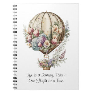 Whimsical Horizons Hete Luchtballon Notitieboek