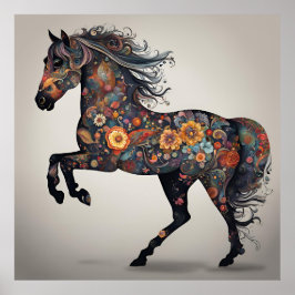 Whimsical Horse Poster