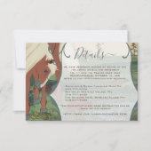 Whimsical Horse Ranch Lodge Destination Wedding Kaart (Voorkant)