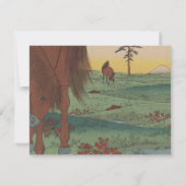 Whimsical Horse Wedding Response Kaart (Achterkant)