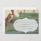 Whimsical Horse Wedding RSVP Kaart (Voorkant)