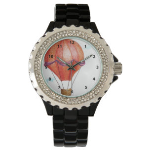 Whimsical Hot Air Ballon Horloge