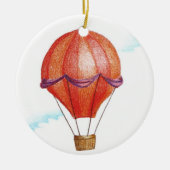 Whimsical Hot Air Ballon Keramisch Ornament (Voorkant)