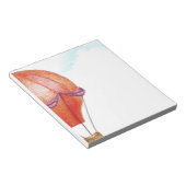 Whimsical Hot Air Ballon Notitieblok (Schuin)