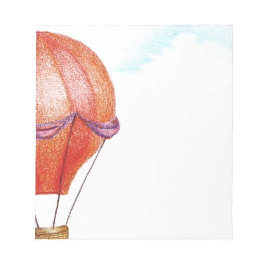 Whimsical Hot Air Ballon Notitieblok (Voorkant)